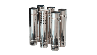 Chimney set with damper